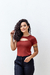 BLUSA ROSE DECOTE COM ABERTURA na internet