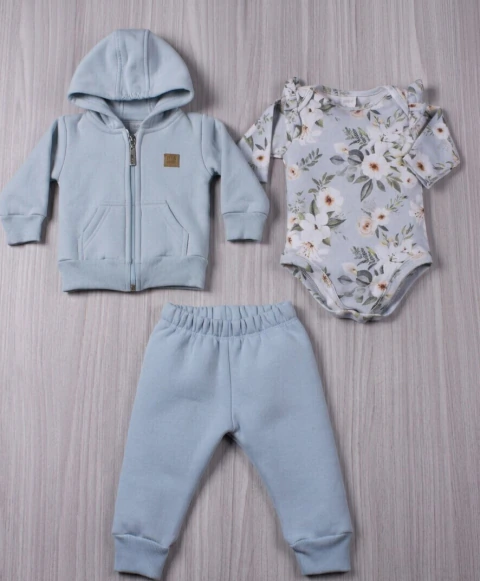 KIT CONJUNTO BEBA SOFT BLUE