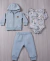 KIT CONJUNTO BEBA SOFT BLUE