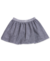 POLLERA BRILLITOS GRIS MELANGE
