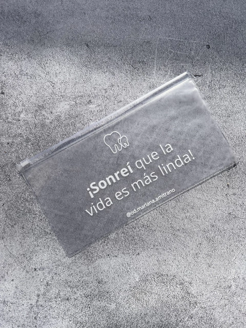 Bolsas 26x14 PVC zipper personalizada - comprar online