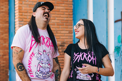 CAMISETA BAPHOMET FOFO - ETICAMENTE QUESTIONÁVEL - Eskrota Loja