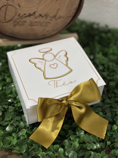 CAIXA BATIZADO BEGE - comprar online