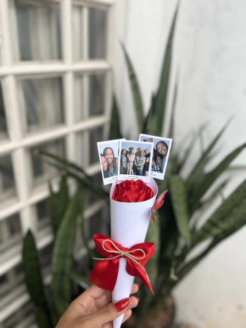 ROSA UNITÁRIA COM POLAROIDS