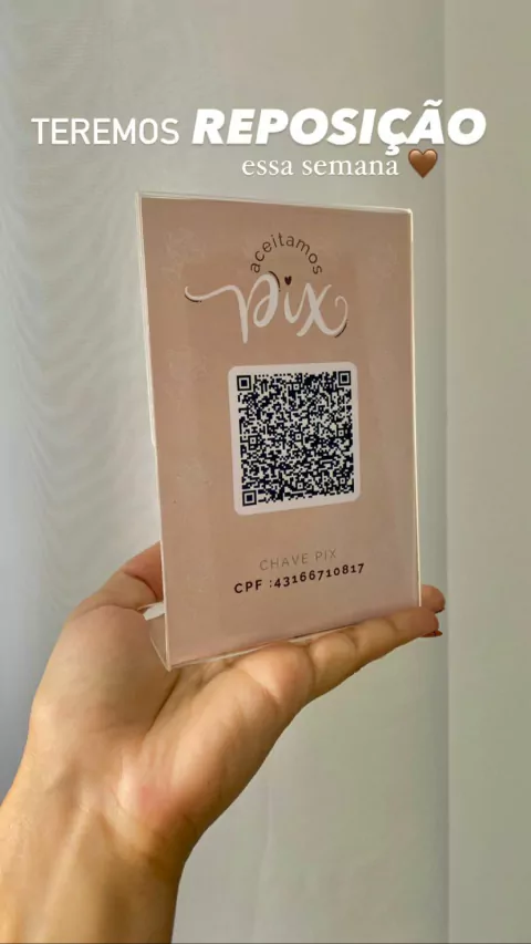 Placa PIX Minimalista