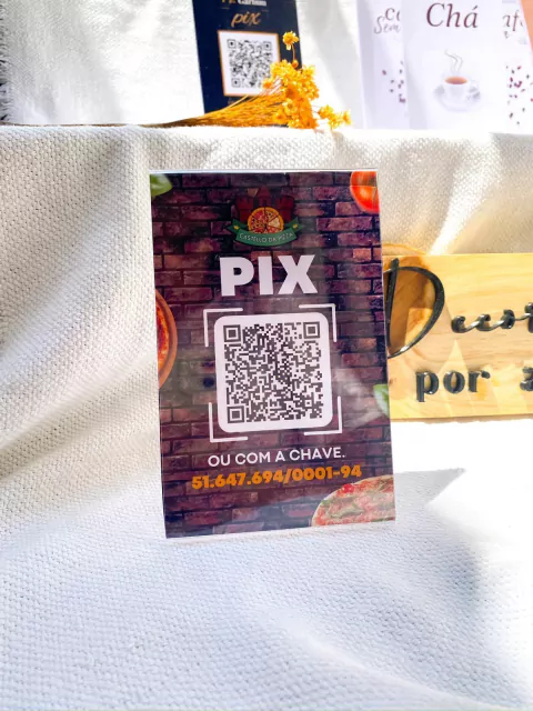 Placa PIX Pizzaria