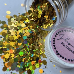 #4 Glitter mix dorado holo