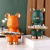 MR. BEAR DE RESEINA DECORATIVO GREEN - BANDEJA - 32 CM DE ALTURA
