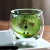 VASO DOBLE VIDRO EN FORMA DE OSO VERDE - 250 ML