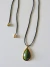 Colar Gota - Preto com Pingente Marsala - Use Zein