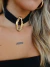 Choker Faixa Olinda - Preto com Pingente Orgânico na internet