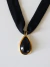 Choker Faixa Mystic - Faixa Preta com Pingente Preto - comprar online