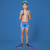 SUNGA INFANTIL MASCULINA AZUL - OLIVER