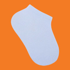 MEIA BÁSICA INVISÍVEL UNISSEX - TAM 31-34 - BRANCO