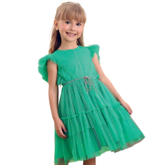VESTIDO CELEBRATION VERDE NATAL - PETI CHERIE