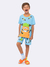 PIJAMA INFANTIL MONSTRINHO AZUL - VEGGI na internet