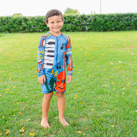 MACACÃO INFANTIL COM ZÍPER MUSICAL - PANDA POOL - comprar online