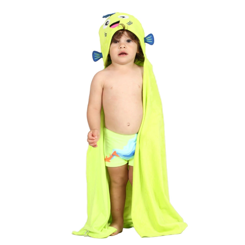 TOALHA BABY DUDU APLIC PEIXES - SIRI KIDS