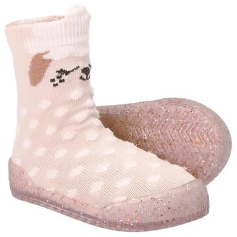 MEIA INFANTIL COM SOLA - OVELHA