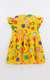 VESTIDO INFANTIL MALHA TRÊS MARIAS AMARELO - FÁBULA - Vida Sapeca