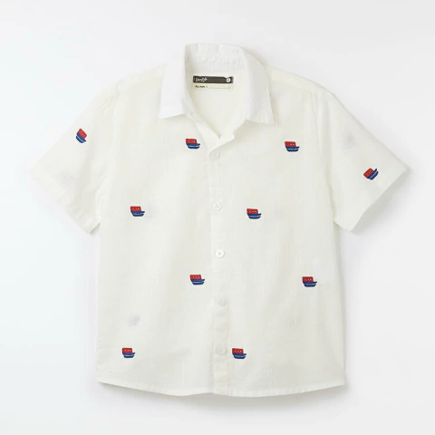 CAMISA BORDADO BARQUINHO - BENTO - comprar online