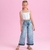 CONJUNTO INFANTIL FEMININO CROPPED E JEANS - PETIT CHERIE