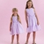 VESTIDO INFANTIL DE FESTA LILÁS DRAPEADO EM ORGANZA - PETIT CHERIE
