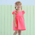 VESTIDO INFANTIL ROSA NEON ACETINADO - MON SUCRÉ