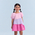 VESTIDO INFANTIL MULTICOLORIDO SCRABBLE - MON SUCRÉ