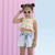 CONJUNTO INFANTIL FEMININO MULTICOLORIDO JEANS - MON SUCRÉ