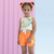 CONJUNTO INFANTIL FEMININO ALCINHA NEON - MON SUCRÉ