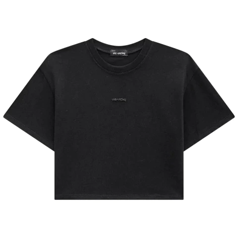 CAMISETA BOXY TEEN MENINA OVER MANGA CURTA - VIC&VICKY - comprar online