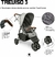 CARRINHO DE BEBÊ TREVISO 3 WOVEN BLACK - ABC DESIGN na internet
