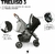 CARRINHO DE BEBÊ TREVISO 3 WOVEN BLACK - ABC DESIGN - loja online
