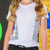 BLUSA MANGA CURTA KIDS CHARLOTE TELA DRY BRANCO - SIRI KIDS - comprar online