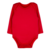 BODY BEBÊ BÁSICO MANGA LONGA LISO VERMELHO - BIBE