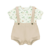 CONJUNTO BEBÊ BODY E JARDINEIRA DINO - BIBE