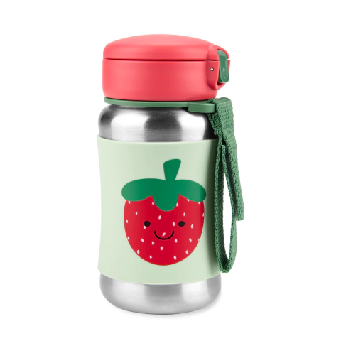 GARRAFA DE AÇO INOX SPARK STYLE MORANGO - SKIP HOP