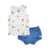 CONJUNTO BEBÊ MENINO TAPA FRALDA E REGATA FAMÍLIA URSOS - BIBE