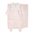 SAÍDA DE MATERNIDADE COM MANTA E LUVINHAS ROSA - BIBE