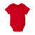 BODY BEBÊ BÁSICO MANGA CURTA LISO VERMELHO - BIBE