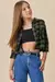 CAMISA BOXY EM FLANELA XADREZ VERDE - VIC&VICKY na internet