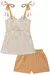 CONJUNTO INFANTIL FEMININO BATA E SHORT BEGE - INFANTI - loja online