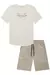CONJUNTO CAMISETA E BERMUDA OFF WHITE - JOHNNY FOX na internet