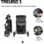 Imagem do CARRINHO DE BEBÊ TREVISO 3 WOVEN BLACK - ABC DESIGN