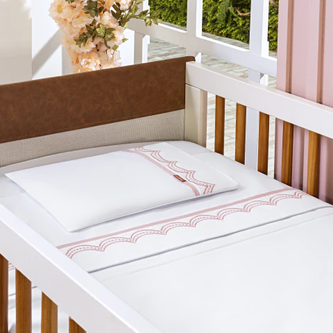 JOGO DE LENÇOL BERÇO ELOISE 03 PEÇAS - BATISTELA BABY - comprar online