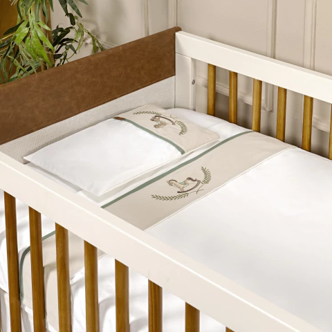 JOGO DE LENÇOL BERÇO CAVALINHO 03 PEÇAS - BATISTELA BABY - comprar online