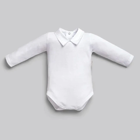 BODY BABY GOLA BORDADA MASC - ANJOS BABY - comprar online