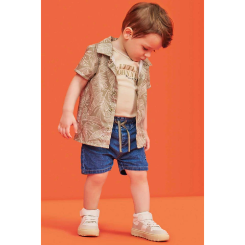 BODY, BERMUDA E CAMISA BABY - JOHNNY FOX
