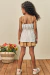CONJUNTO INFANTIL FEMININO BATA E SHORT BEGE - INFANTI na internet